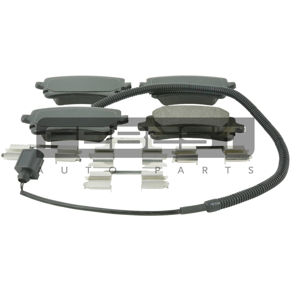 Pad kit, disc brake, rear - kit - FEBEST