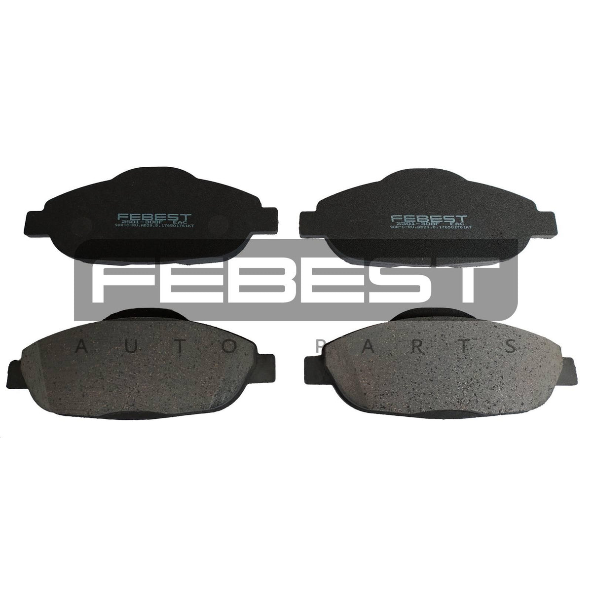 Pad kit, disc brake, front - FEBEST