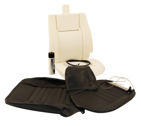 Seat Trim Kit - Black Vinyl - EXMOOR TRIM