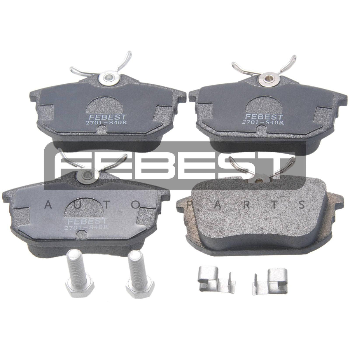 Pad kit, disc brake, rear - kit - FEBEST