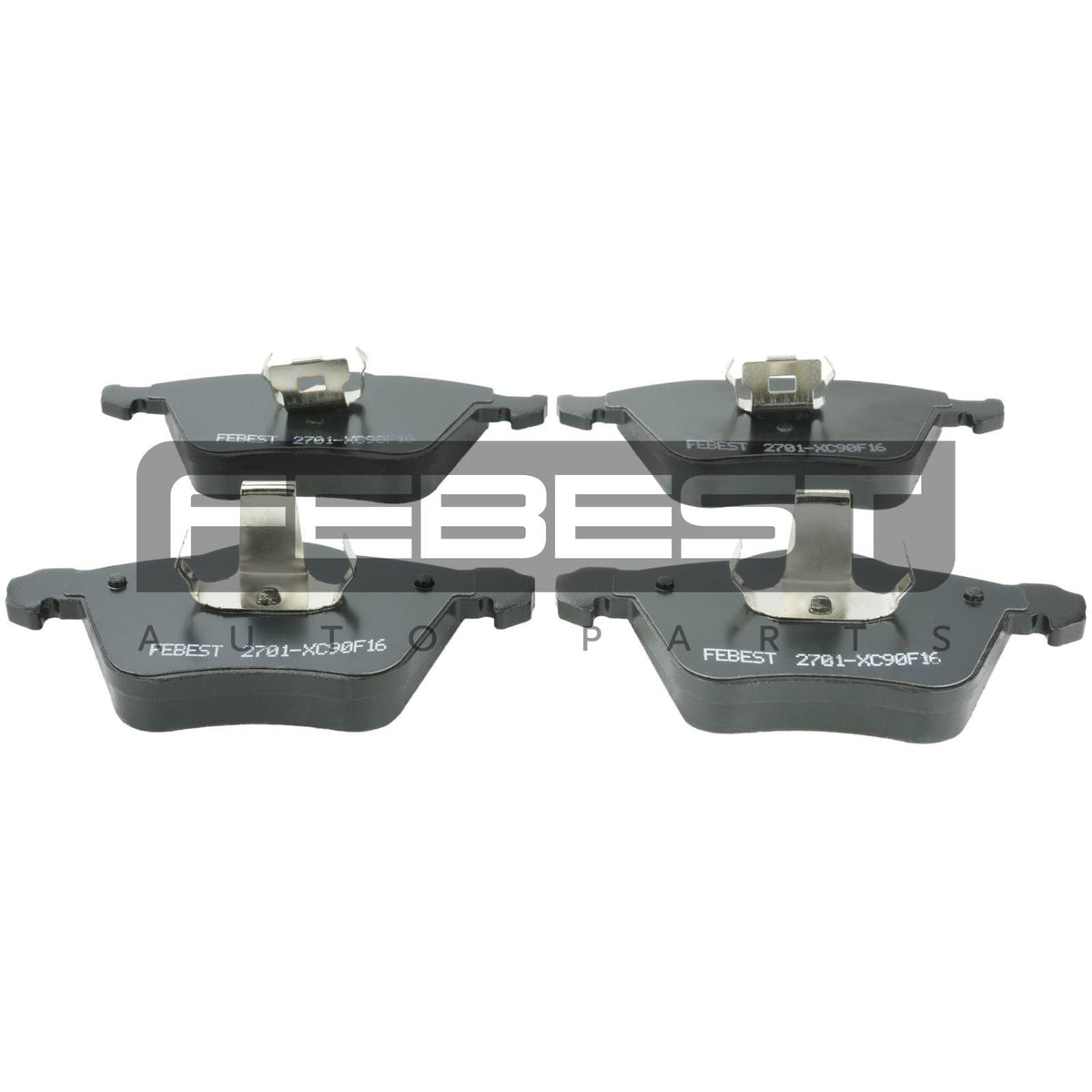 Pad kit, disc brake, front - FEBEST