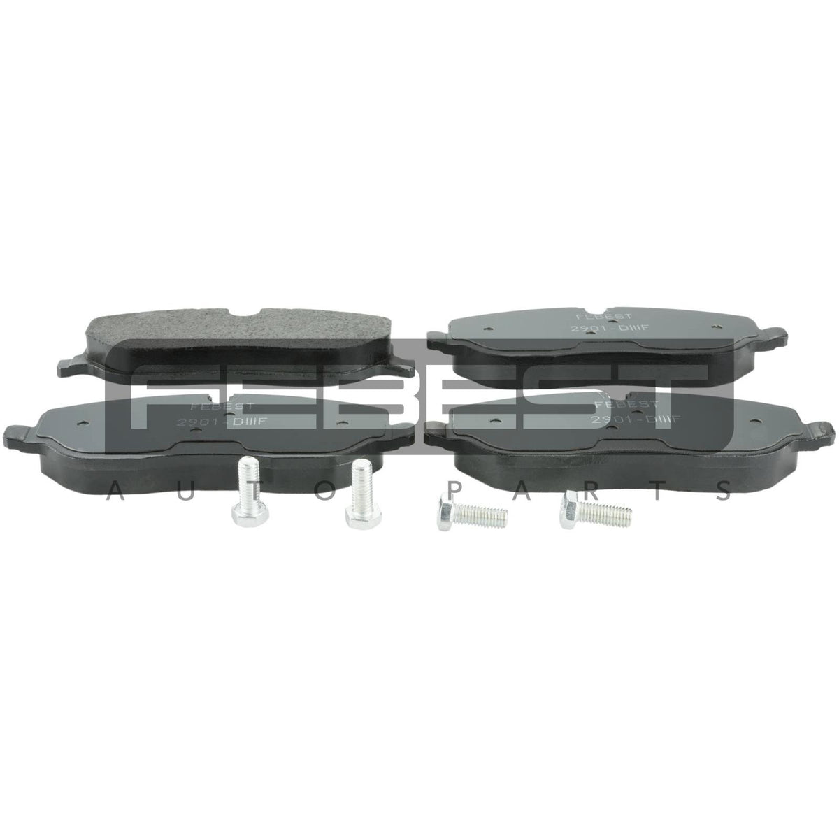 Pad kit, disc brake, front - kit - FEBEST