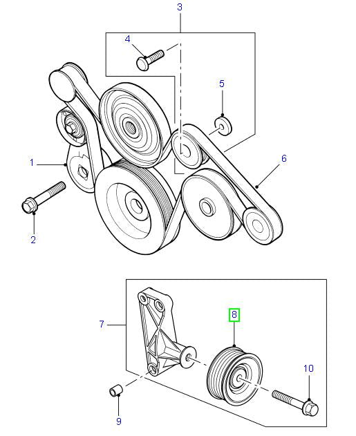 Pulley - Aux. Drive