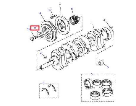 Thrust Washer Crankshaft - GENUINE LAND ROVER