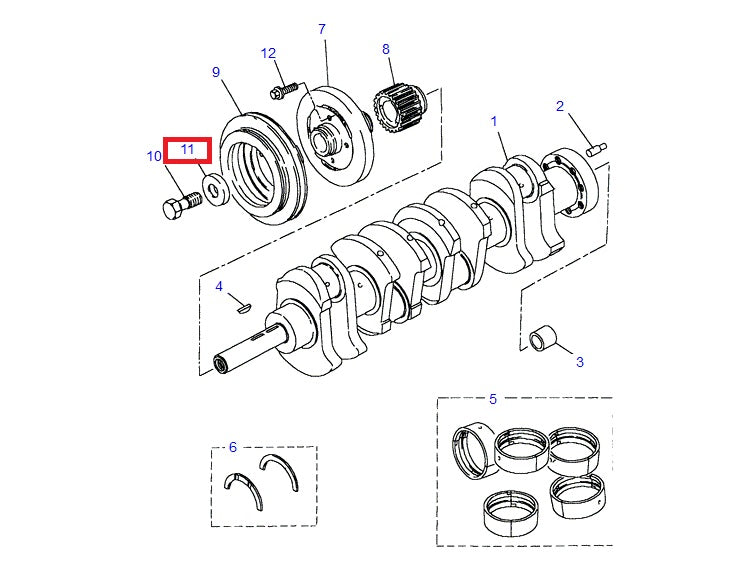 Thrust Washer Crankshaft - GENUINE LAND ROVER