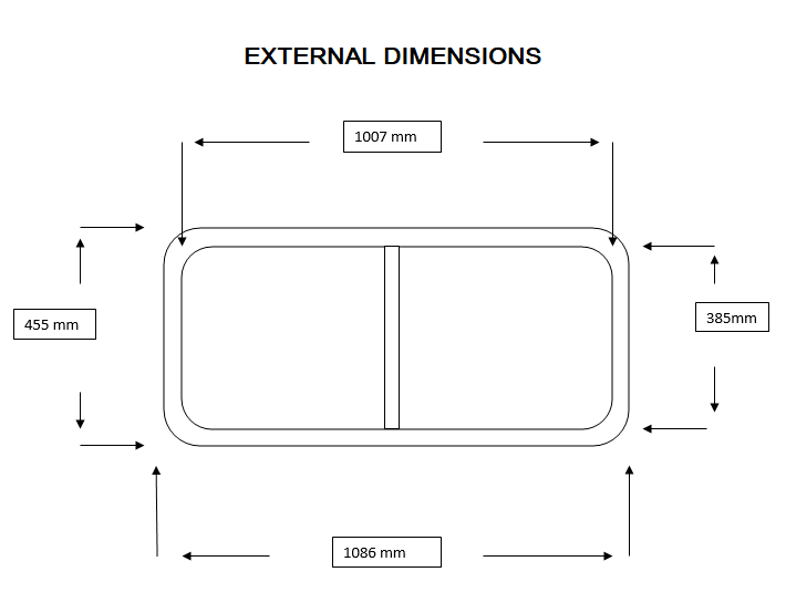 Deluxe Kit Rear Sliding Windows - Pair