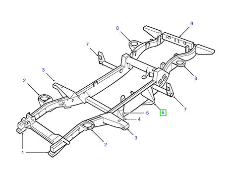 Rear Radius Arm chassis Bracket RH