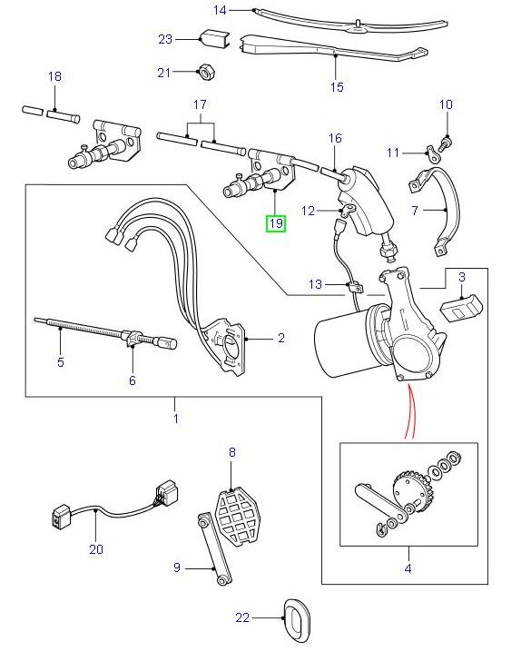 Housing assy - wiper motor