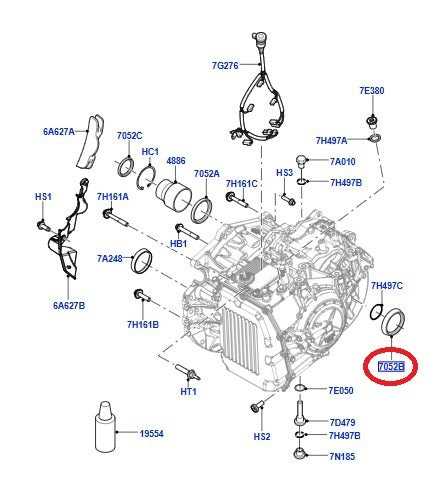 Seal - input from Shaft to Gearbox - GENUINE LAND ROVER
