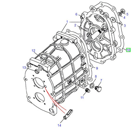 Gasket trans centre plate