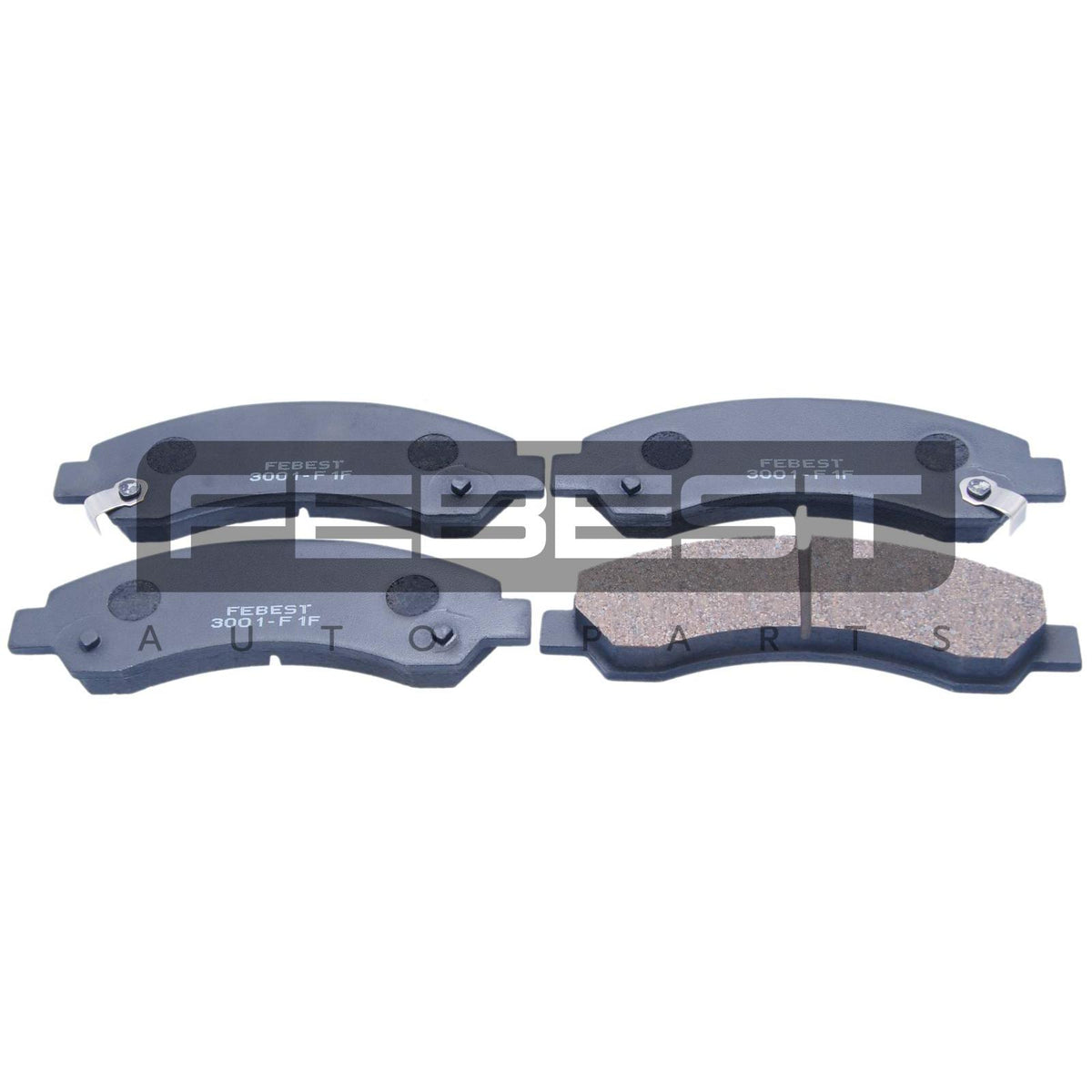 Pad kit, disc brake, front - FEBEST