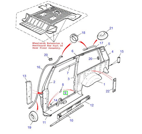 N/s range rover classic 4 door full sill (1981 - 1996)