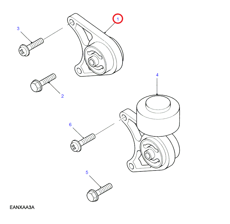 Bracket rear suspension