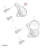 Bracket rear suspension