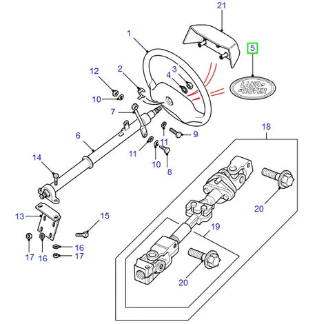 Cover -steering wheel - def - def07>