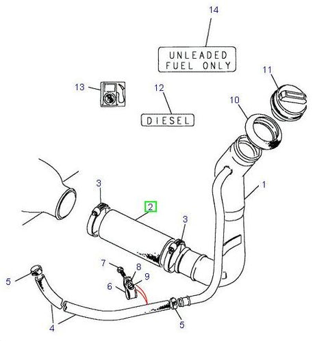 Hose Fuel Filler Pipe
