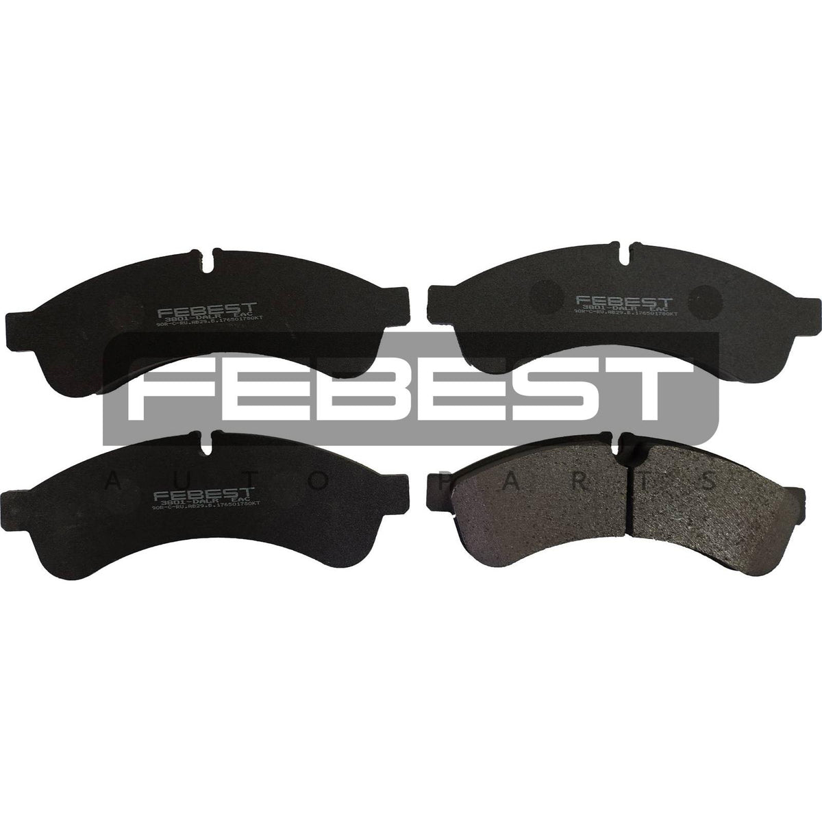 Pad kit, disc brake, rear - FEBEST