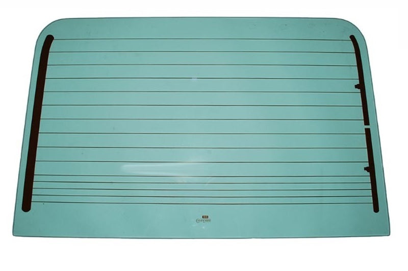 Glass tailgate heated green