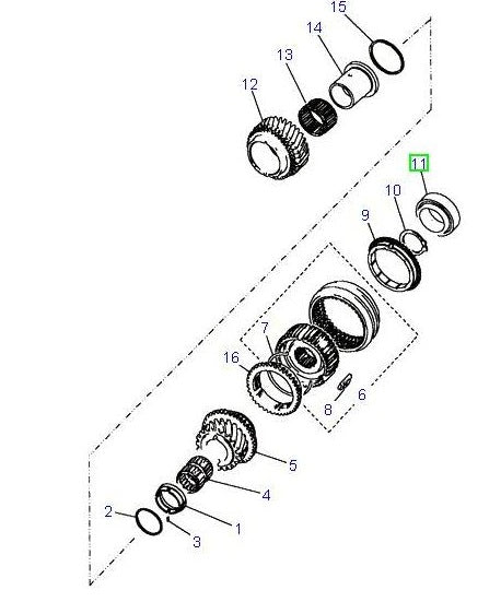 Taper roller bearing - GENUINE LAND ROVER
