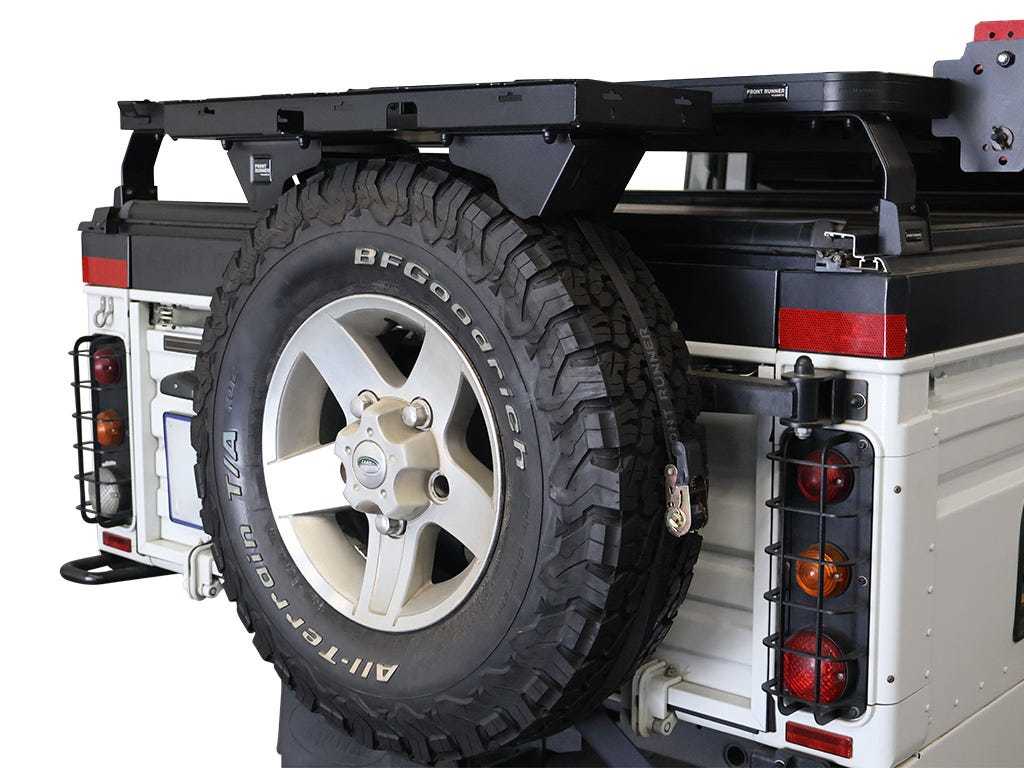 Spare wheel mounted shelf