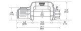 Winch Warn Mod. 9.5 CTI, 12v - Steel Cable