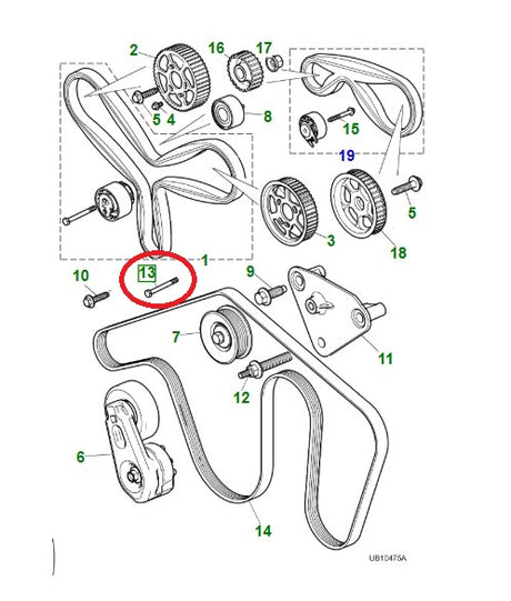 Bolt-hexagonal head m8 x75 - jaguar