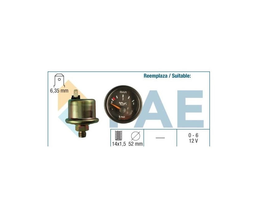 Universal Oil Pressure Clock Kit - Sensor