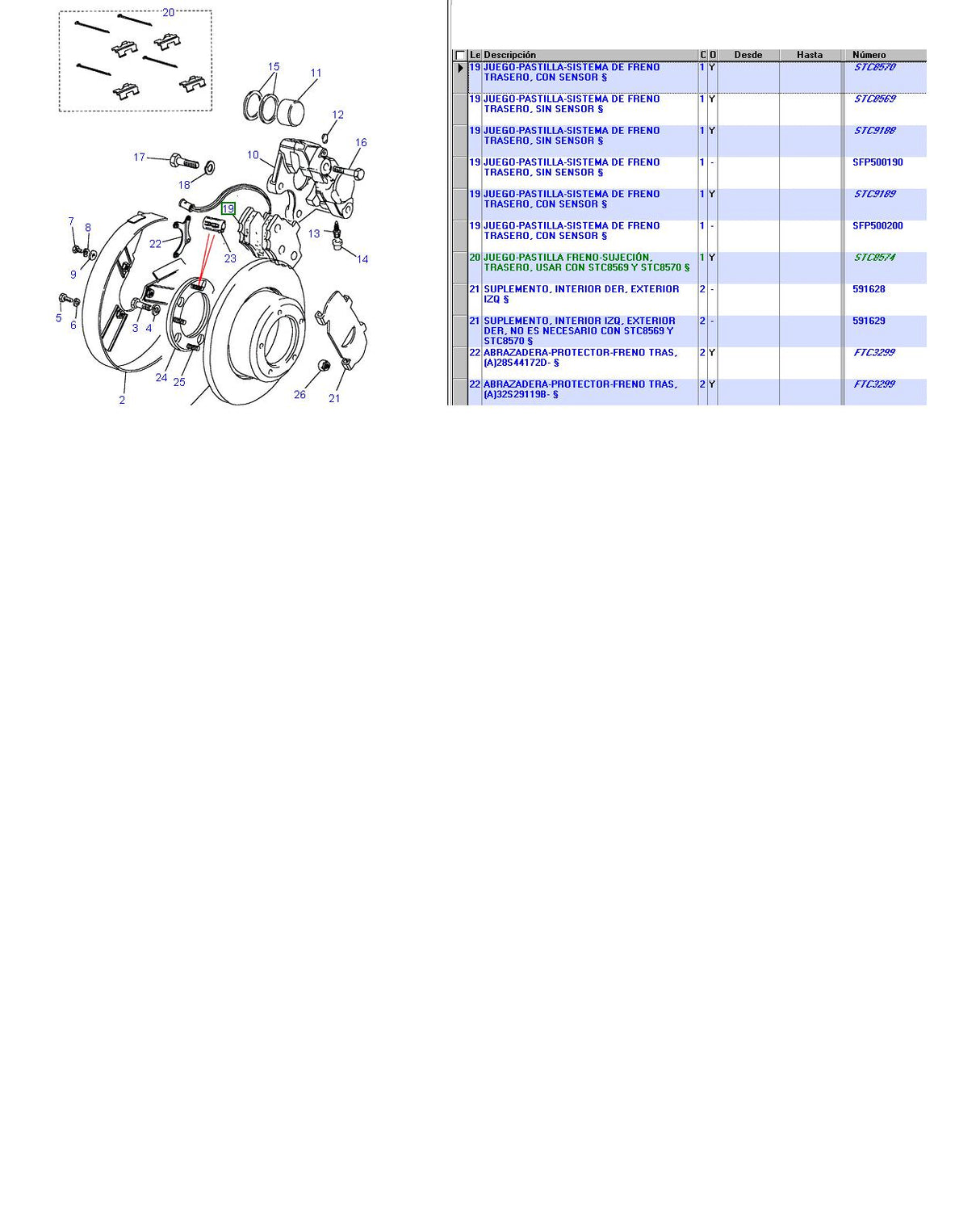 Brake Pads - Rear - With Sensor - MINTEX