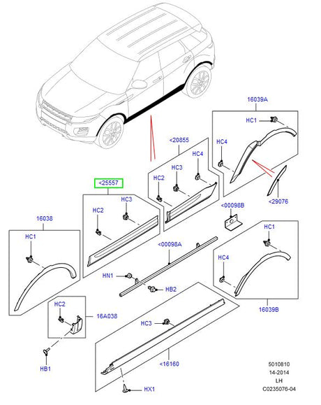 Moulding - door outside