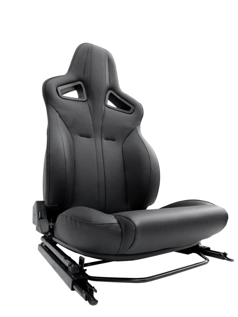 E-Sports seat pair Black leather