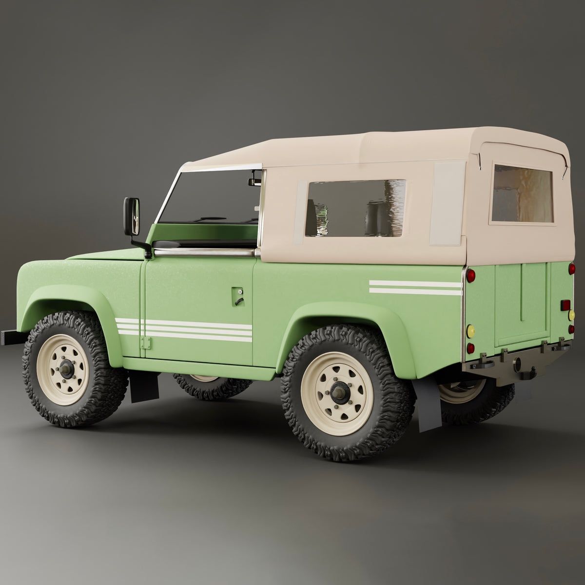 Hood With Side Windows 90" - Light Sand - SEÑORBARBO