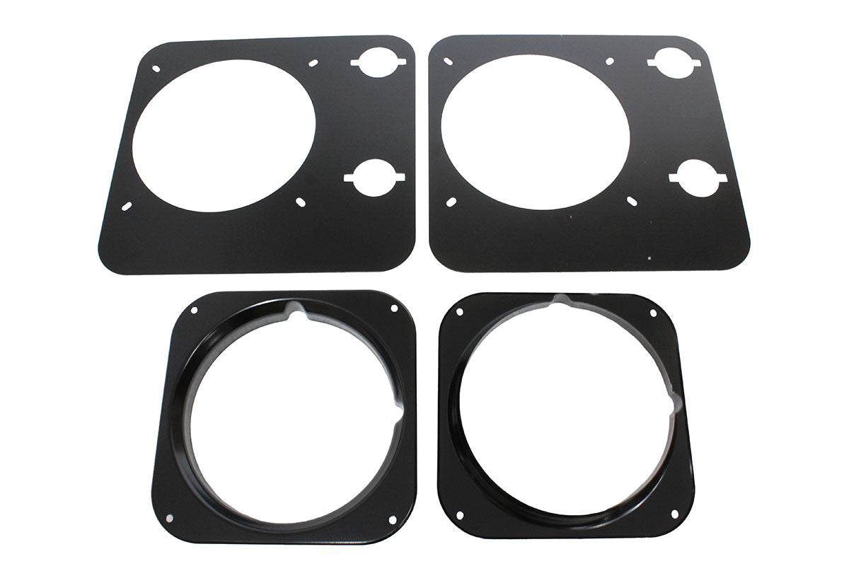 Retro Headlight Bezels - Plain - Pair - TERRAFIRMA