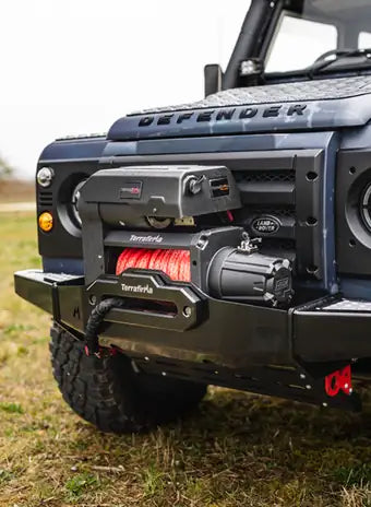Defender with Terrafirma winch bumper