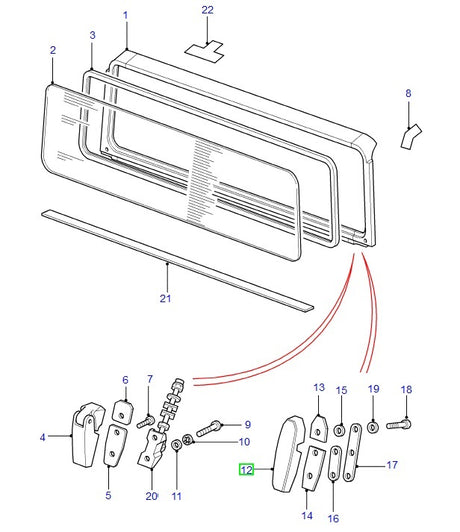 Windscreen Bracket - Right Hand