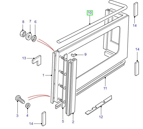 Upper Right Seal - Defender