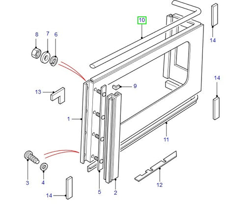 Upper Right Seal - Defender