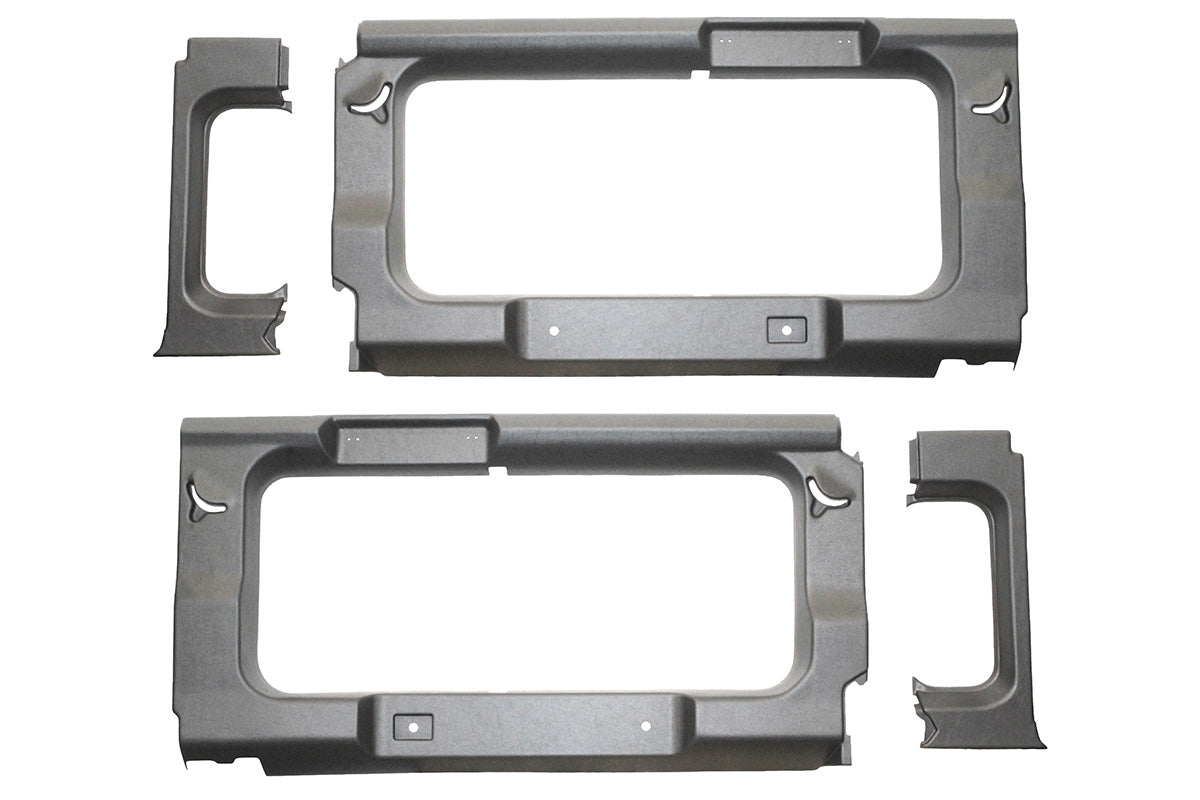 Defender 110SW Light Grey Rear Window Trim Panels With Windows - TERRAFIRMA