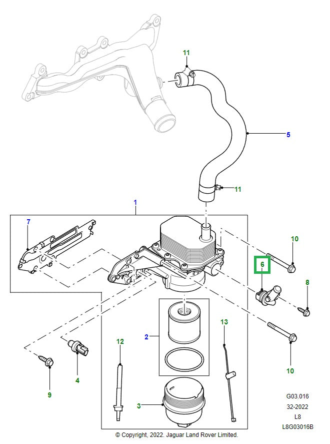 Connection - water outlet