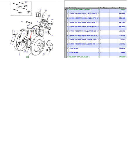 Rear Disc Brake - Non-Ventilated - Pair - PR2 ALLMAKES