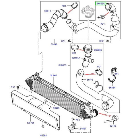 Hose - turbo outlet 2.0l/ tivct/ l538/ l550 - PR2 ALLMAKES