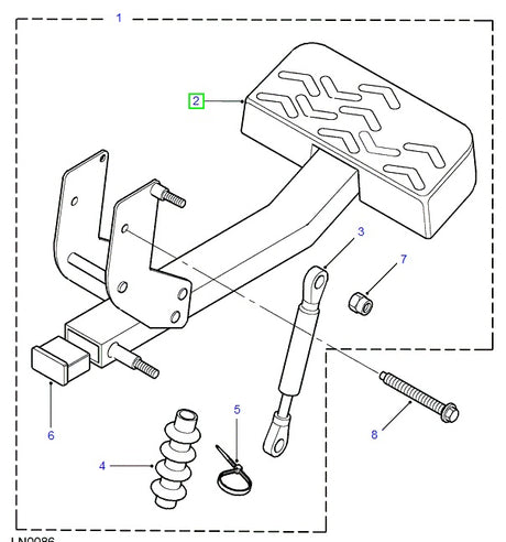 Rear Step Rubber - AG PARTS