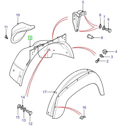 Wheelarch Plastic RH