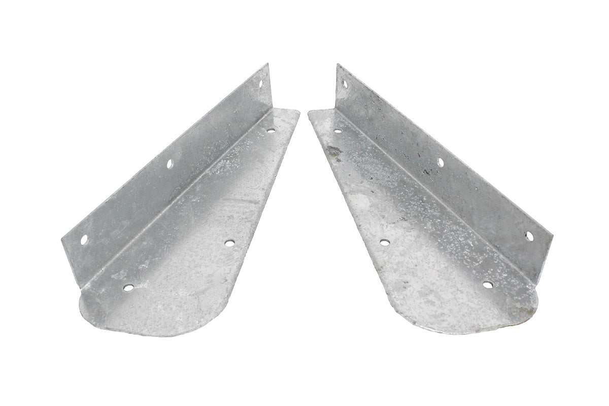 Pair Of Galv Rear Mudflap Brackets - ALLMAKES 4X4