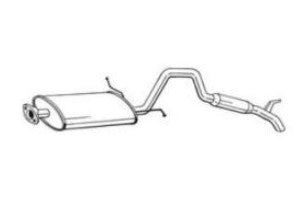 Exh Rear Silencer - SANTANA