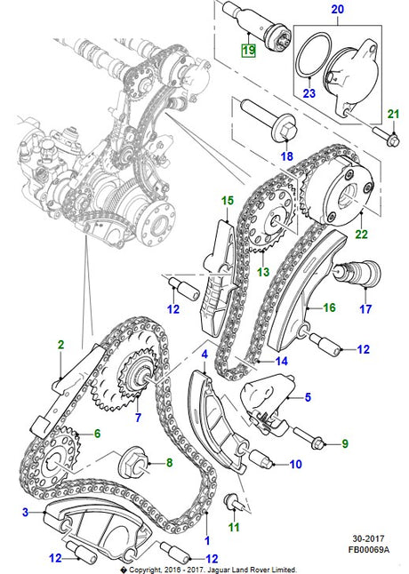 Special Bolt - Camshaft - GENUINE JAGUAR