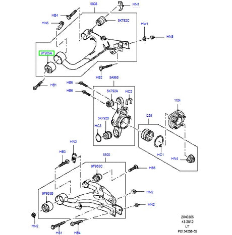 Upper Suspension Arm Front Bush - PROEVO+
