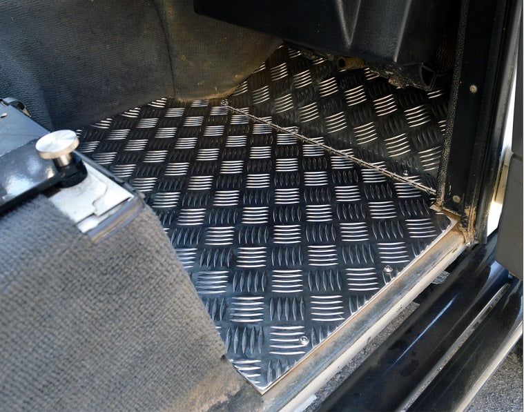 Defender front alloy floor mats