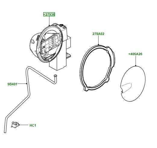 Fuel Tank Cap Mechanism - ORIGINAL LAND ROVER