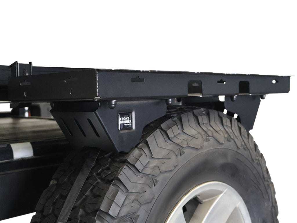 Spare wheel mounted shelf