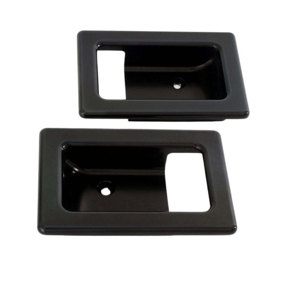 Door lever surrounds - black - pair - ag parts